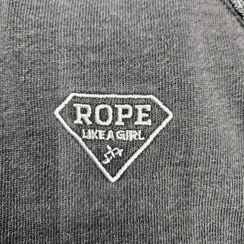 Hooey Hoodie Rope Like A Girl Paisley Women's Large Gray‎ Western Pullover Rodeo - Picture 6 of 11